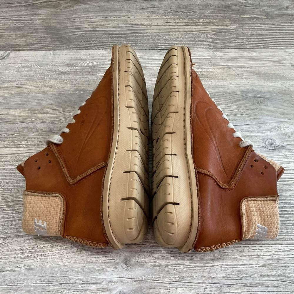 Nike Considered Mid Desert Oak Brown Leather Woven Vintage 311076-221 Size 8.5 - Picture 9 of 16